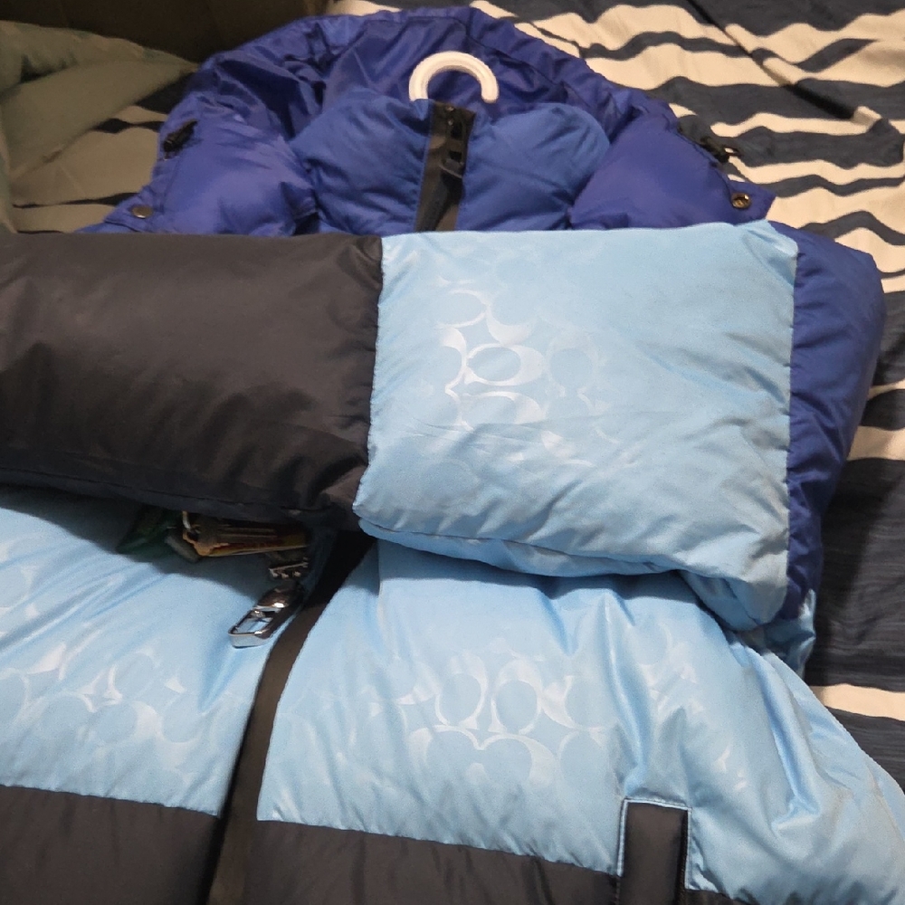 Coach Dual Blue Puffer Jacket
